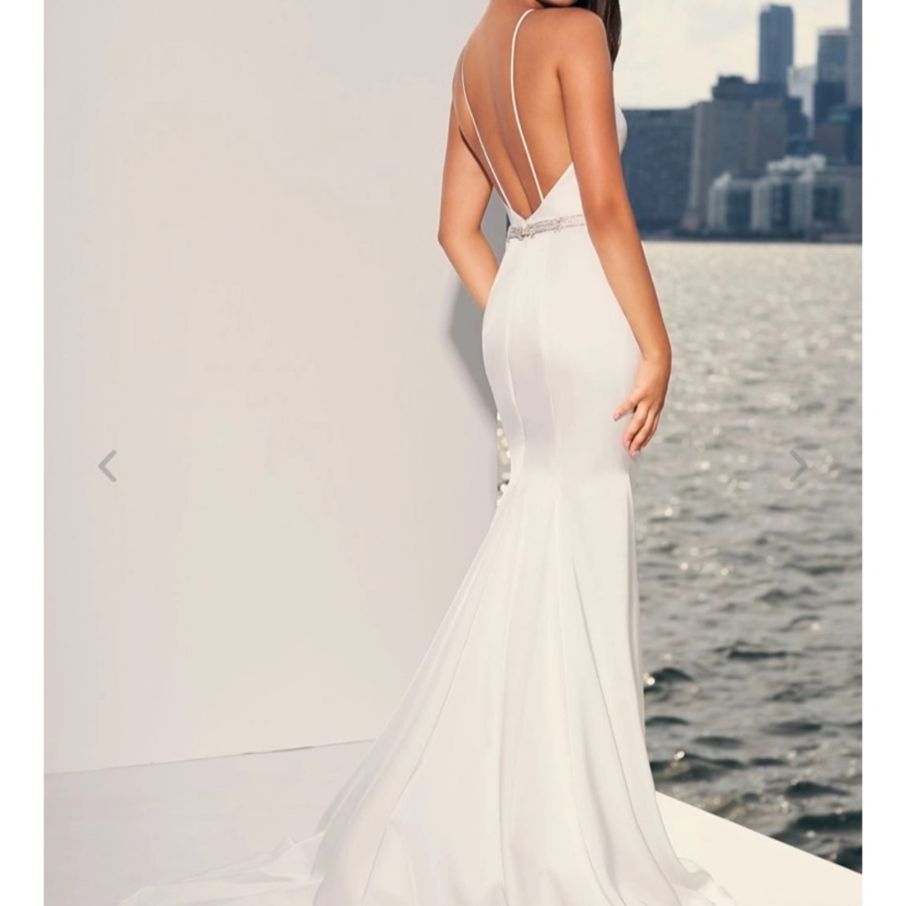 Paloma Blanca Wedding Dress - #4833 - Picture 2 of 11